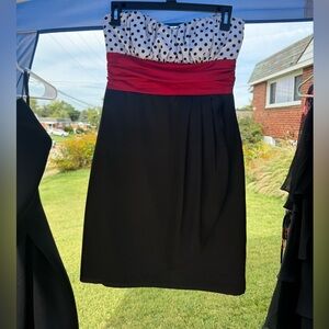 Speechless Black and White Polka Dot Dress